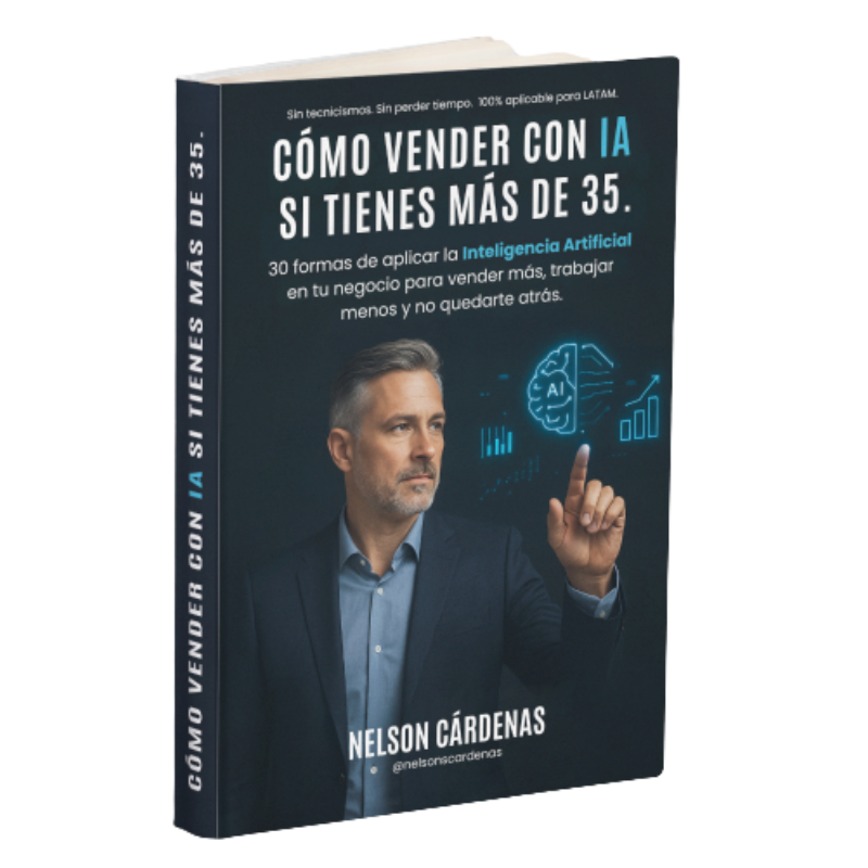 Portada Como vender con ia si tienes mas de 35 (800 x 800 px)